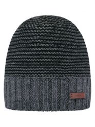 Barts Czapka "David" w kolorze antracytowym rozmiar: onesize. Czarne czapki męskie Barts, z aplikacjami, ze splotem, sportowe. Za 91.34 zł.