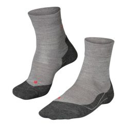 Skarpetki Falke RU4 Wool. Szare skarpetki męskie Falke, bez wzorów, z materiału. Za 116.00 zł.