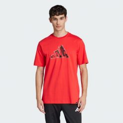 Koszulka Logo Graphic. Białe t-shirty sportowe męskie Adidas, m, bez ramiączek, na fitness i siłownię. Za 96.99 zł.