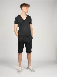 Xagon Man T-Shirt "V-neck" | P22082 JX 2313 | Mężczyzna | Czarny. Czarne t-shirty męskie Xagon, m, bez wzorów, z bawełny, bez kołnierzyka. W wyprzedaży za 238.00 zł.