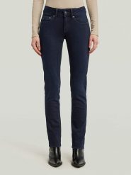G-Star Dżinsy - Slim Straight fit - w kolorze granatowym rozmiar: W29/L30. Niebieskie jeansy damskie G-Star. Za 224.95 zł.