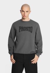 Bluza sportowa męska Prosto College bez kaptura. Czarne bluzy bez kaptura męskie Prosto., l, z bawełny. Za 161.99 zł.