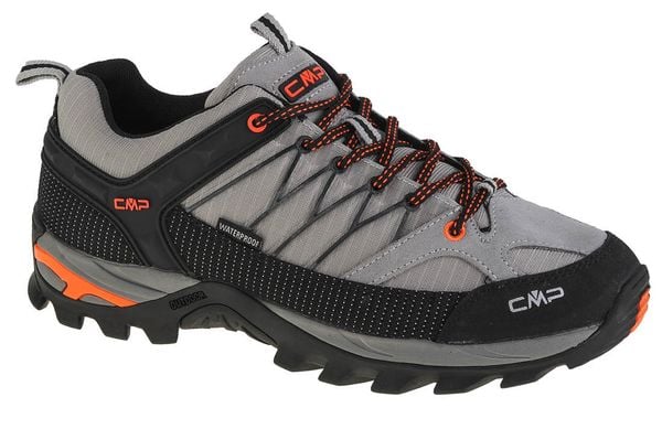 Buty trekkingowe męskie, CMP Rigel Low. Brązowe buty trekkingowe męskie CMP, z materiału, przed kostkę, bez zapięcia, trekkingowe. Za 385.99 zł.