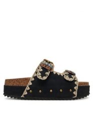 DeeZee Klapki LB-P1684 Czarny. Czarne klapki damskie DeeZee, bez wzorów, z materiału, bez obcasa. Za 119.99 zł.