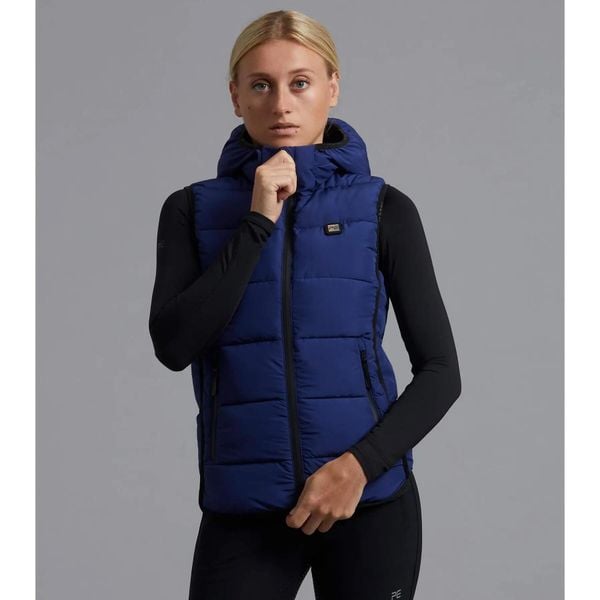 Kurtka puchowa bez rękawów damska z kapturem Premier Equine Pavoni. Niebieskie kurtki damskie PREMIER EQUINE, s, z aplikacjami, z puchu, z kapturem. Za 467.00 zł.