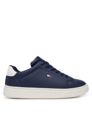 Tommy Hilfiger Sneakersy T3X9-35233-1355A474 S Granatowy. Niebieskie buty sportowe chłopięce Tommy Hilfiger, ze skóry, bez zapięcia. Za 304.99 zł.