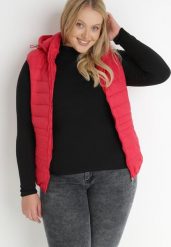 Czerwona Kamizelka Pikowana Lass. Czerwone kamizelki damskie Born2be, plus size, długie. Za 149.99 zł.