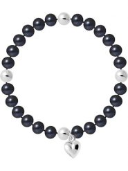 Pearline Bransoletka perłowa w kolorze tahiti rozmiar: onesize. Niebieskie bransoletki damskie Pearline, srebrne. Za 152.99 zł.