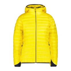 Kurtka ocieplana damska CMP 35Z2756 Fix Hood. Żółte kurtki damskie CMP, bez wzorów, bez kaptura. Za 362.99 zł.