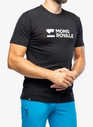Koszulka rowerowa męska Mons Royale Icon T-Shirt. Czarne t-shirty męskie Mons Royale, na lato, m, bez wzorów, z elastanu, bez kołnierzyka. Za 236.49 zł.
