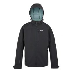 Kurtka Softshellowa Męska Wodoodporność Arana. Czarne kurtki męskie Regatta, m, bez wzorów, sportowe, bez kaptura. Za 160.99 zł.
