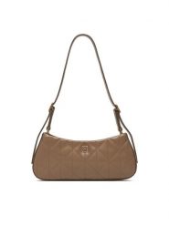 Calvin Klein Torebka Quilted Sm Shoulder Bag LV04F3327G Beżowy. Brązowe torebki klasyczne damskie CALVIN KLEIN, bez wzorów, ze skóry, bez dodatków. Za 489.99 zł.