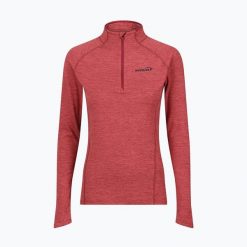 Bluza do biegania damska Inov-8 Train Elite Mid Half Zip. Czerwone bluzy bez kaptura damskie Inov-8, bez wzorów, z elastanu, bez kaptura. Za 299.99 zł.
