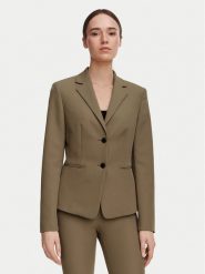 HUGO Marynarka Agonia-1 50539976 Brązowy jasny Slim Fit. Brązowe marynarki i żakiety damskie Hugo, bez wzorów, z syntetyku. Za 768.99 zł.