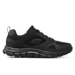 Buty na co dzień na trening męskie SKECHERS TRACK SYNTAC skóra. Czarne buty fitness męskie Skechers, na fitness i siłownię. Za 209.00 zł.