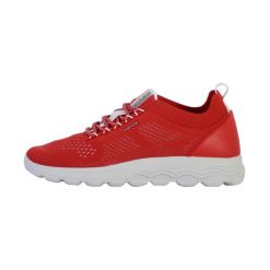 Tenisówki Geox Model D Spherica Kolor Czerwony. Czerwone trampki i tenisówki damskie Geox, bez wzorów. Za 419.50 zł.