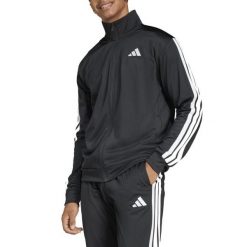 Kurtka ADIDAS M 3S TR TT Czarny. Czarne kurtki męskie Adidas, m, bez wzorów, z materiału, bez kaptura. Za 245.55 zł.
