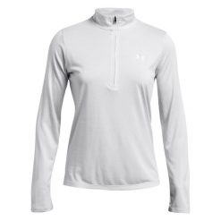 Under Armour Damen Koszulka Długo Rękaw Tech 1/2 Zip- Twist 1384225. Białe bluzki sportowe damskie Under Armour, xl, z materiału, bez kołnierzyka, bez ramiączek. Za 226.58 zł.