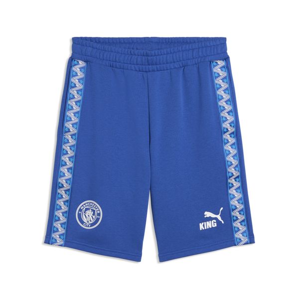 Męskie szorty dresowe Manchester City KING PUMA. Niebieskie szorty męskie Puma, z bawełny, bez kołnierzyka. Za 199.00 zł.