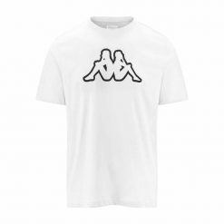 Koszulka sportowa męska Kappa 303HZ70903. Białe t-shirty sportowe męskie Kappa, l, z bawełny, bez ramiączek. Za 131.00 zł.