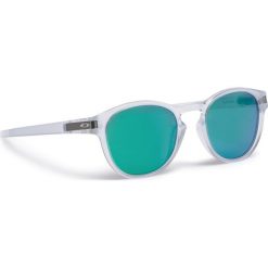 Okulary przeciwsłoneczne OAKLEY - Latch OO9265-13 Matte Clear/Jade Iridium. Białe okulary przeciwsłoneczne męskie Oakley, z tworzywa sztucznego. W wyprzedaży za 469.00 zł.