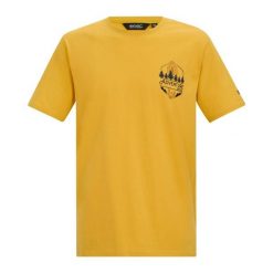 T-shirt Męski Cline IX Adventure. Żółte t-shirty męskie Regatta, l, bez wzorów, z bawełny, bez kołnierzyka. Za 67.99 zł.