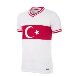 Koszulka piłkarska retro dla dorosłych Turcja 1979 - Biały. Białe t-shirty sportowe męskie COPA FOOTBALL, l, bez ramiączek, do piłki nożnej. Za 296.76 zł.