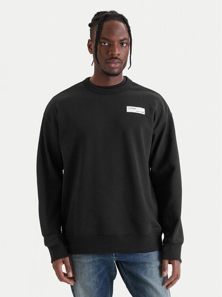 G-Star Raw Bluza HB Badge D28660-E209 Czarny Relaxed Fit. Czarne bluzy bez kaptura męskie G-Star Raw, m, z bawełny. Za 282.99 zł.