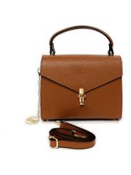 Mia Tomazzi Skórzana torebka "Barzini" w kolorze jasnobrązowym - 27 x 16 x 8 cm rozmiar: onesize. Brązowe torebki klasyczne damskie Mia Tomazzi, bez wzorów, z materiału, bez dodatków. Za 304.99 zł.