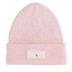 Czapka Tommy Jeans. Czerwone czapki zimowe damskie Tommy Jeans, z jeansu. Za 129.99 zł.