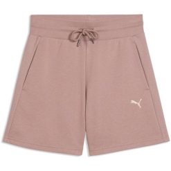 Szorty damskie Puma Class High-waist Shorts 5 Tr. Fioletowe szorty damskie Puma, bez wzorów, z bawełny, z podwyższonym stanem. Za 147.99 zł.