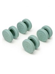 Puccini Ochraniacze w kolorze zielonym na koła - Ø 6 cm rozmiar: onesize. Zielone walizki Puccini, bez wzorów, z materiału. Za 39.45 zł.