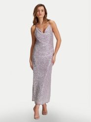 Swing Sukienka wieczorowa 5AH15800 Fioletowy Slim Fit. Fioletowe sukienki damskie Swing, bez wzorów, z syntetyku, wizytowe, bez kołnierzyka, bez ramiączek. Za 519.99 zł.
