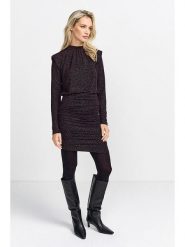 Rich & Royal Sukienka w kolorze czarnym rozmiar: L. Czarne sukienki damskie Rich & Royal, l, bez wzorów, bez kołnierzyka, bez ramiączek, mini. Za 256.70 zł.