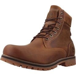 Buty TIMBERLAND Rugged WP MID LACE UP Brązowy. Brązowe buty trekkingowe męskie Timberland, ze skóry, bez zapięcia, trekkingowe. Za 872.78 zł.
