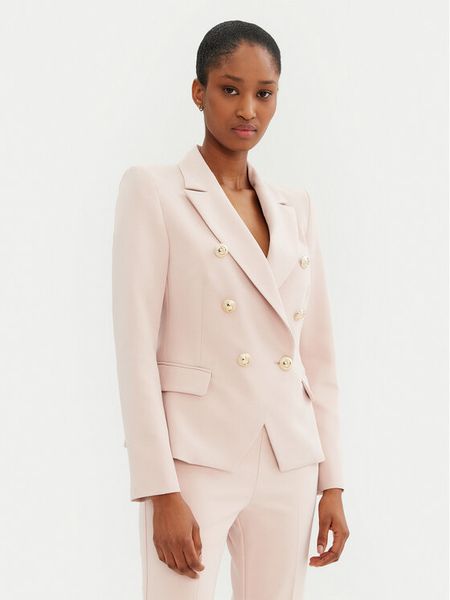 Rinascimento Marynarka CFC0122865003 Różowy Regular Fit. Czerwone marynarki i żakiety damskie RINASCIMENTO, xl, bez wzorów, z syntetyku. Za 359.99 zł.