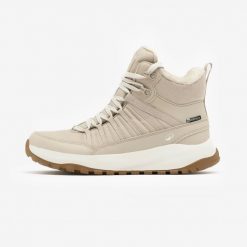 Buty turystyczne damskie Quechua NH500 Mid wodoodporne. Brązowe obuwie trekkingowe damskie QUECHUA, na jesień. Za 219.99 zł.