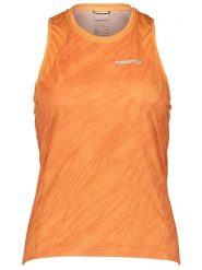 Craft Top kolarski "Core Endur' w kolorze pomarańczowym rozmiar: M. Pomarańczowe topy damskie Craft, m, bez wzorów, bez kołnierzyka. Za 96.83 zł.