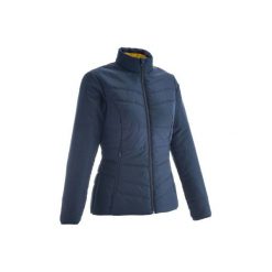 Kurtka turystyczna watowana | NH100 damska. Niebieskie kurtki damskie QUECHUA, xs, bez wzorów, z materiału, bez kaptura. Za 59.99 zł.