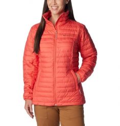 Kurtka Columbia Silver Falls Fz. Czerwone kurtki damskie Columbia, xs, bez wzorów, z puchu, bez kaptura. Za 396.99 zł.