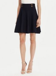 Guess Spódnica mini W5YD65 Z0130 Granatowy Regular Fit. Niebieskie spódniczki damskie Guess, xs, z aplikacjami, z wiskozy, mini. Za 339.99 zł.