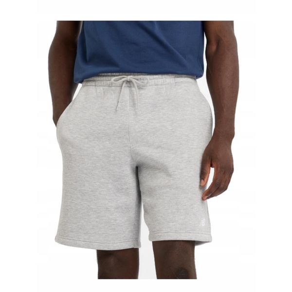 Spodenki na co dzień na trening męskie NEW BALANCE krótkie. Szare szorty męskie New Balance, bez kołnierzyka. Za 139.00 zł.