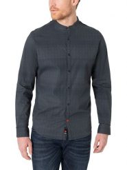 Timezone Koszula - Regular fit - w kolorze antracytowym rozmiar: L. Czarne koszule męskie Timezone, l, bez wzorów, z bawełny, bez kołnierzyka, bez ramiączek. Za 114.17 zł.
