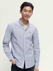 Scotch & Soda Koszula - Regular fit - w kolorze błękitnym rozmiar: XXL. Niebieskie koszule męskie Scotch & Soda, xxl, bez wzorów, z bawełny, bez kołnierzyka, bez ramiączek. Za 118.56 zł.