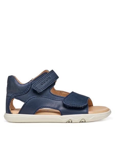 Geox Sandały B Sandal Steppieup B B656PB 000CL C4002 Granatowy. Niebieskie sandały chłopięce Geox, ze skóry, bez zapięcia. Za 229.99 zł.