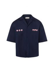 Another Cotton Lab casualowa koszula lniana - Rave Linen Bowling Mężczyźni Comfort Fit len (100%) niebieski, XL. Niebieskie koszule męskie Another Cotton Lab, m, bez wzorów, ze lnu, bez kołnierzyka, bez ramiączek. Za 349.95 zł.