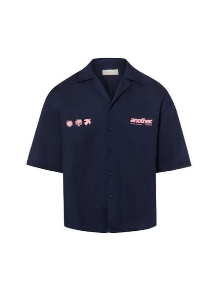 Another Cotton Lab casualowa koszula lniana - Rave Linen Bowling Mężczyźni Comfort Fit len (100%) niebieski, XL. Niebieskie koszule męskie Another Cotton Lab, m, bez wzorów, ze lnu, bez kołnierzyka, bez ramiączek. Za 349.95 zł.