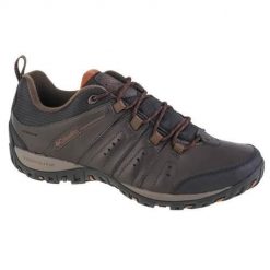 Buty trekkingowe męskie Columbia Woodburn II. Brązowe buty trekkingowe męskie Columbia, z gumy, bez zapięcia, trekkingowe. Za 524.00 zł.