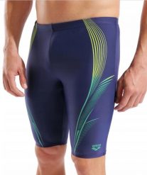 Jammery Arena Blast Navy - spodenki do kolan do pływania. Niebieskie kąpielówki męskie Arena, l, bez wzorów, z materiału, na fitness i siłownię. Za 190.99 zł.