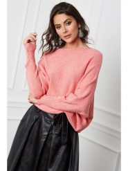 So Cachemire Sweter "Dragor" w kolorze łososiowym rozmiar: S. Pomarańczowe swetry klasyczne damskie So Cachemire, s, z kaszmiru, bez kołnierzyka. Za 157.35 zł.